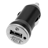 GTMax Mini USB Car Charger Vehicle Power Adapter - Black for Apple iPhone 4 4G 16GB / 32GB 4th Generation