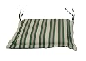Kurtis Outdoor Garden Furniture Seat Pad - Green/ Pinstripe