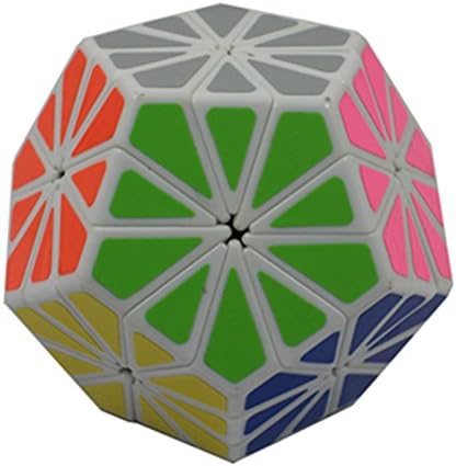 Daisy Pattern Brain Teaser Magic Rubik's Puzzle Cube White