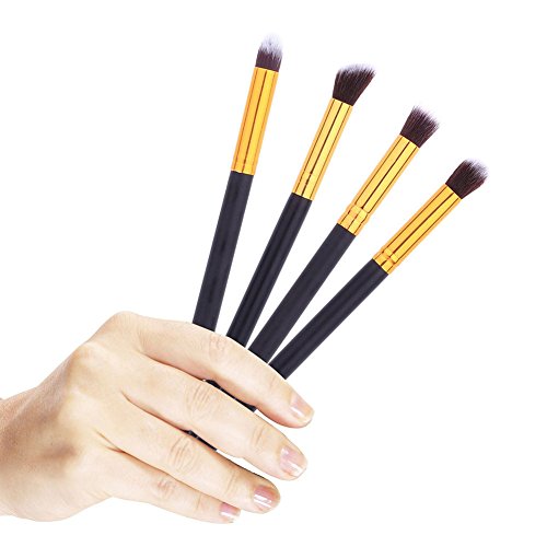 Professional 4pcs Eye Brushes Set Eyeshadow Blending Pencil Brush Make up Tool Cosmetic Makeup Eyeshadow Lip Eye Blush Foundation Power Brush Set Cosmetic Tool Kit