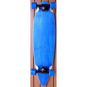 Blue Pintail Cruiser Complete Longboard Skateboard