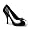 4 Inch Heel Black White Pump Shoe Tuxedo Bunny Costume Shoe Size: 6