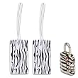 Lewis N. Clark Lock and Luggage Tag Set - Zebra