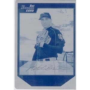 Buy 2007 Bowman Prospects Printing Plates Cyan #BP1 Cooper Brannon - #D 1 1 - San Diego Padres (XRC -...