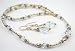 Crystal - April Birthstone 14K Gold Filled Swarovski Crystal Handmade Beaded 2 Piece Necklace and Earrings Sets