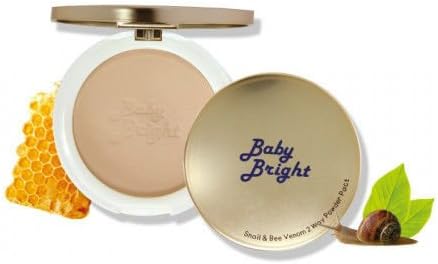 3 X Baby Bright Snail &amp; Bee Venom 2 Way Powder Pact ( No.23 Natural Beige )Uv Protection Adjust Uneven Skin Tone Blemish and Redness Coverage Pore Converage [Get Free Tomato Facial Mask + Free Gift : Camomile Tea,herbal for Healthy Body, Premium Quality Grade From High Land of Thailand.this Tea, with Its Mild Sedative Effects, Is Treasured for Its Ability to Relieve Insomnia and Encourage a Good Night's Sleep, Free of Nightmares. If You've Been Having Sleepless or Restless Nights, a Steamy, Soothing Mug of Chamomile Tea At Bedtime May Be Just What You Need to Sleep Soundly Through the Night.]