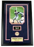 Chipper Jones 8x10 Framed w/Replica Signature & Coin