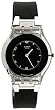 Swatch Unisex Skin SFK116 Black Stainless-Steel Swiss Quartz Watch with Black Dial
