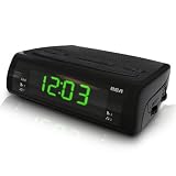 AudioVox RC105 Dual Wake Clock Radio with 0.9-Inch Green Display (Discontinued by Manufacturer)