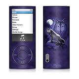 Wolf Design Decal Sticker for Apple iPod Nano 5G (5th Generation)