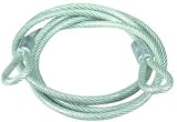 Master Lock 67D 6-Foot Woven Steel Cable with Strong Looped Ends
