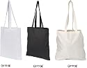 NATURAL COTTON TOTE SHOPPER BAG - 3 COLOURS - LOW PRICE