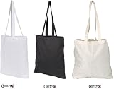 NATURAL COTTON TOTE SHOPPER BAG - 3 COLOURS - LOW PRICE