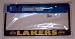 Los Angeles Lakers Black Metal License Plate Frame - NBA