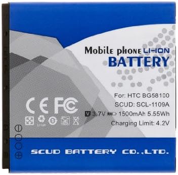 SCUD®(code:1399, Hong Kong Stock) 1500mAh BG58100 Li-ion Cell Phone Batteries for HTC G14 Sensation Z710e; myTouch 4G Slide; Z710t Sensation;Amaze 4G; HTC EVO 4G+; HTC Rider X515e; G18 Sensation XE Z715e; G17 EVO 3D; X515c; x515d