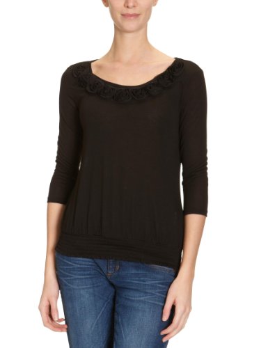 VERO MODA Damen Top 10075725, Gr. 38 (M), Schwarz (BLACK) Preisvergleich