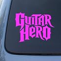 GUITAR HERO - Vinyl Car Decal Sticker #1776 | Vinyl Color: Pink