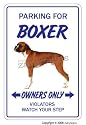 BOXER DOG ~Novelty Sign~ pet parking breeder lover gift
