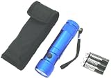 8 Bulb LED / LASER Flashlight (#FL3092BL)