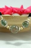 Exquisite Trilogy Jade Beads on a Velvet Choker Necklace Pendant Size: .25 Necklace length 16