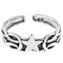 925 Sterling Silver TRIBAL STAR Toe Ring