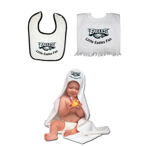 Philadelphia Eagles NFL Toddler Bib and Bath Set (3 PC Set)