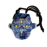 Blue Denim Jacket Mobile Phone Cover with Neck Strap Sushi