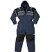 Large Chest Freezer Panoply Dickson Freezerwear Quilted Overalls Boilersuit Coveralls With Waterproof Seams - Navy With Black And Grey Trim