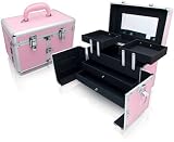 Pink Aluminum Makeup Train Studio Case Style No. TS-38