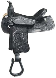 The Black Lone Star Classic Western Trail Pleasure Saddle