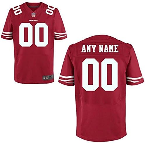 HWHUW Customized America Football Jerseys-Red Elite Man Size 60