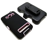 Ultimate Dual Protection Case Cover and Belt Clip Holster, Black Silicone a ....