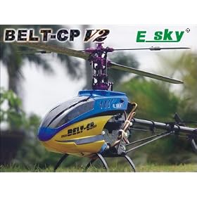 eSky Belt CP V2 Carbon Fiber 6 Channel Helicopter - Full Metal, Brushless Motor, LiPO... from Helicopter Tools