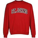 NCAA St. John's Red Storm Arch Applique Crew Neck Fleece Sweatshirt - Red