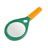 uxcell マグニファイアー　拡大器　プラスチック製　オレンジ グリーン　60mm直径 4X