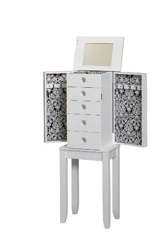 wood standing jewelry box Standing Jewelry Box Armoire | 333 x 500