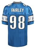 Reebok Nick Fairley Detroit Lions Blue Authentic Jersey Size 50
