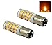 Bonlux Ba15d Double Contact Bayonet Base LED Light Bulbs 120 Volts 4 Watts 350lm Warm White T3/T4/C7/S6 LED Halogen Replacement Bulb (4 Watts Pack of 2)