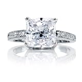 Trista's Promise Ring - Clear Princess Cut CZ
