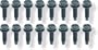 Oldsmobile Cutlass, Pontiac Firebird/GTO/Ventura Door Hinge Bolts - 16pc 68-74 75 76 77 78 79 80 81