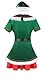 Ecilu Women's Plus Size Cutie Holiday Honey Elf Helper Christmas Costume