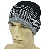 USPA United States Polo Association Sport Horse Reversible Black Beanie Knit Hat