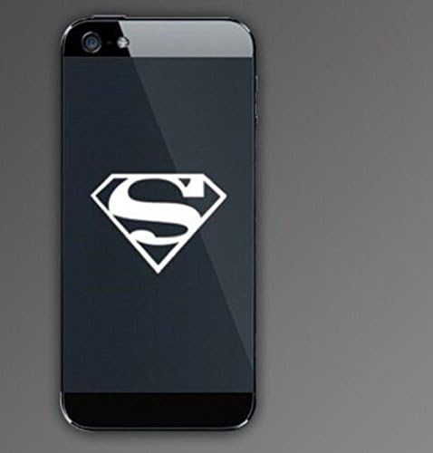 (2X) Superman - Cell Phone Sticker - Mobile - Decal - Die Cut