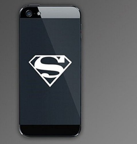 (2X) Superman - Cell Phone Sticker - Mobile - Decal - Die Cut