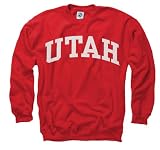 Utah Utes Red Arch Crewneck Sweatshirt