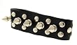 1 Row of Spike Shaped Studs Leather Wrist Band Bracelet 1 Row of Spike Shaped Studs Leather Wrist Band Bracelet