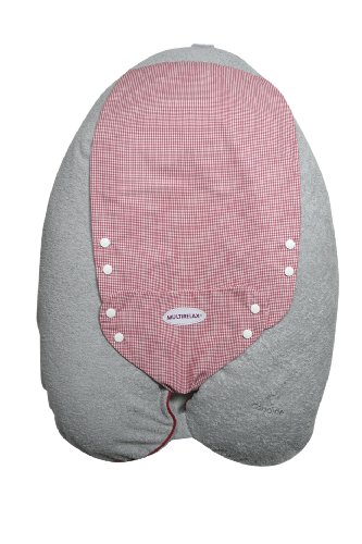 Candide 681886 Multirelaxkissen Frottee Grau/Vichy rosa Preisvergleich