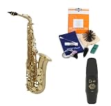 Legacy AS2000 Professional Alto Saxophone, Antique Finish with Case, Accessories and Selmer Paris S80 C* Mouthpiece