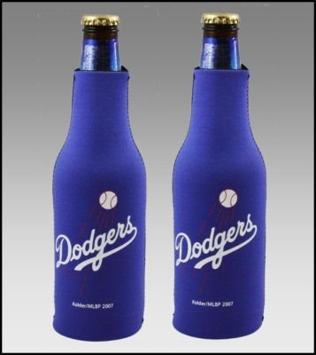 SET OF 2 LOS ANGELES DODGERS BOTTLE SUIT KOOZIE COOZIES
