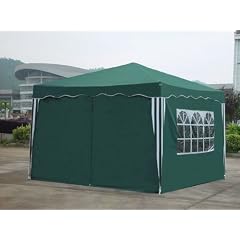 Falt Pavillon 3 x 3 m in gr�n mit 4 Seitenteilen